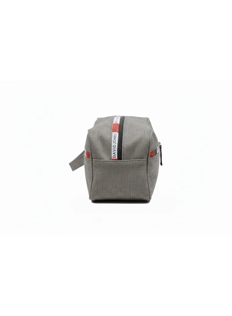 David Jones  David Jones Men’s Toiletry Bag Travel Organizer with Wrist Strap | Stylish & Durable Grooming Pouch | Color Grey  | Best Price UAE